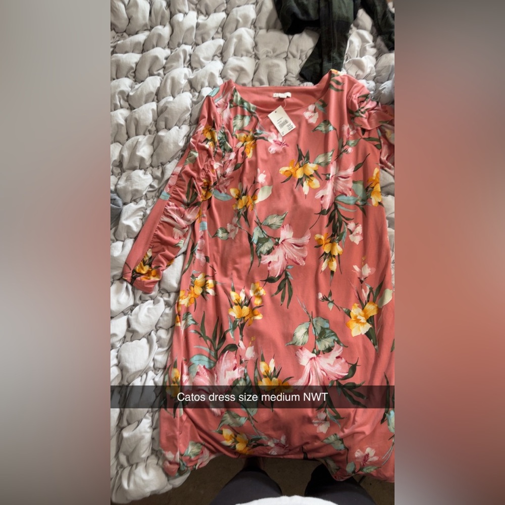 Cato Pink Floral Midi Dress